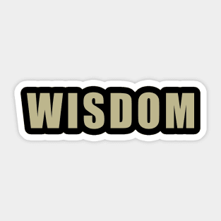 WISDOM Sticker